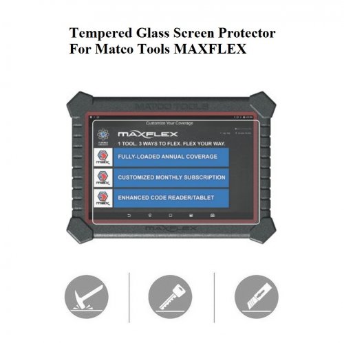 Tempered Glass Screen Protector for MATCO TOOLS MAXFLEX Scanner